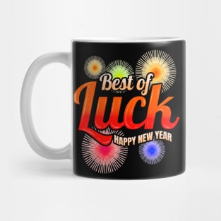 Best Of Luck Fireworks Happy New Year Mug